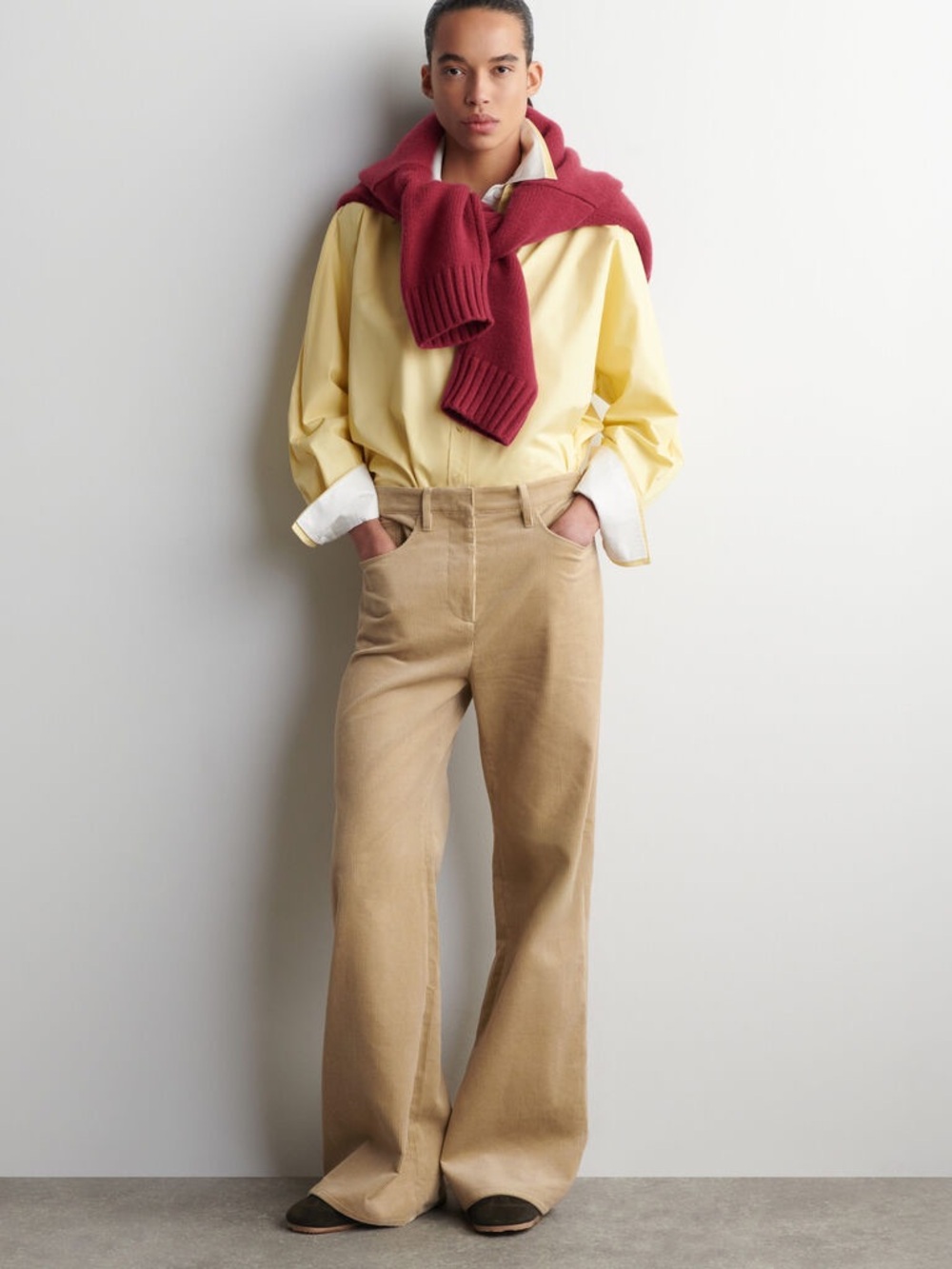NWT (size 6) COS CORDUROY STRAIGHT-LEG TROUSERS